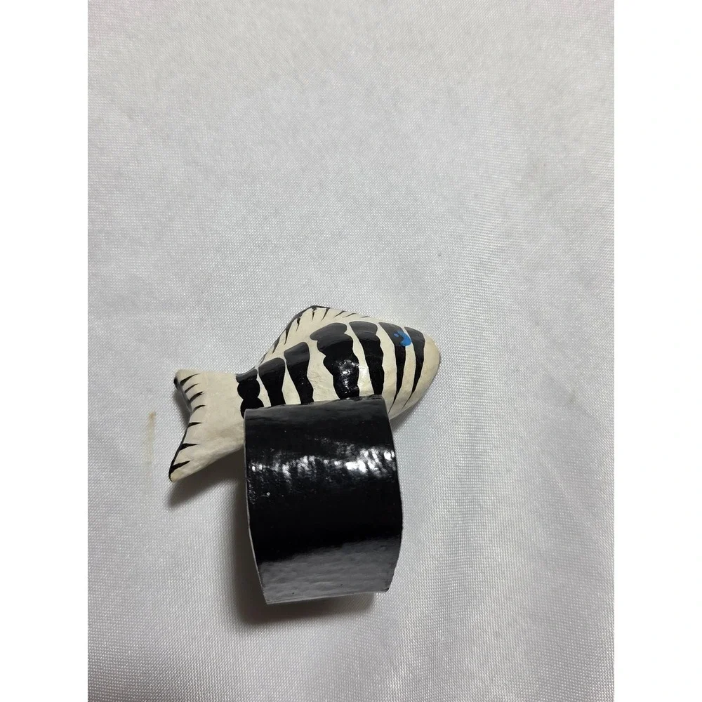 8pc Hand Painted Wooden Fish‎ Napkin Holders Tropical Coastal Beach Table Decor